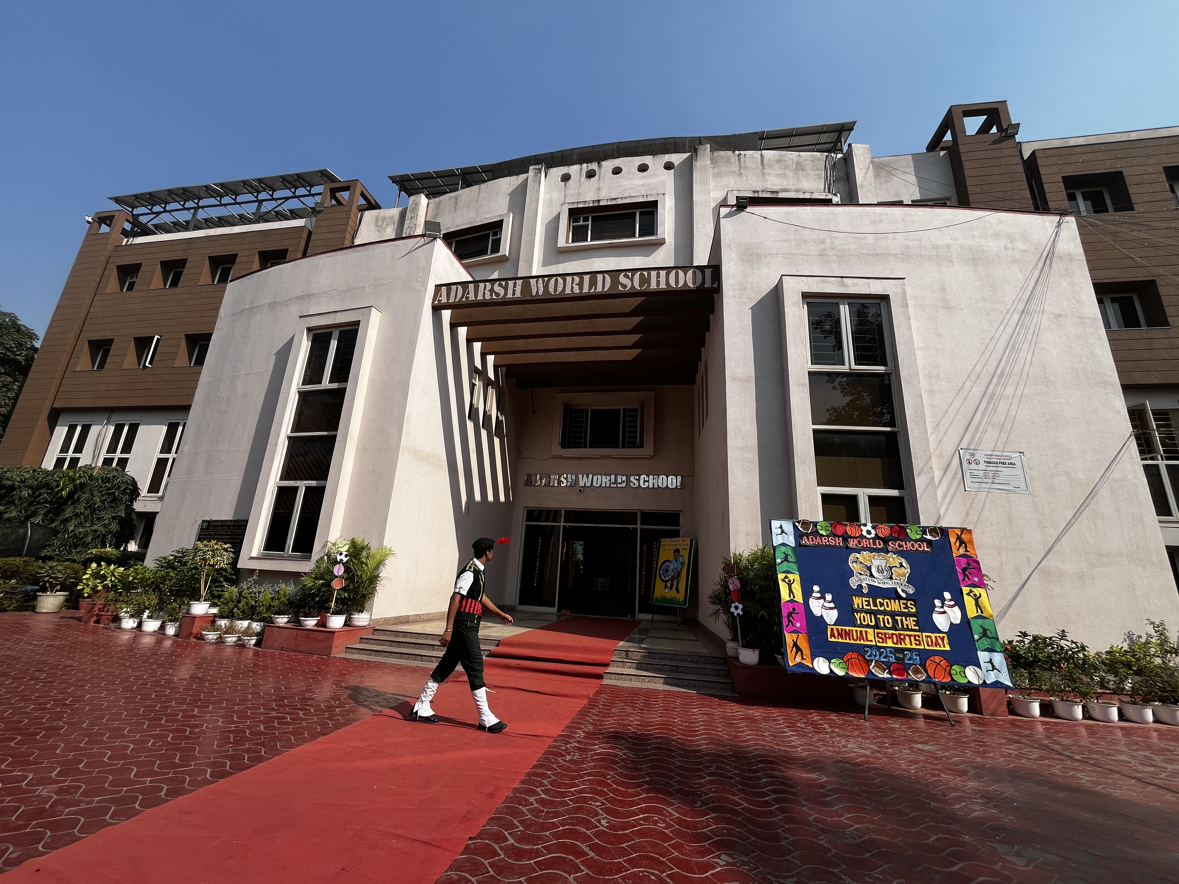 Adarsh World School Dwarka 011 4501 7923, 4501 7924  AWS Infrastructure